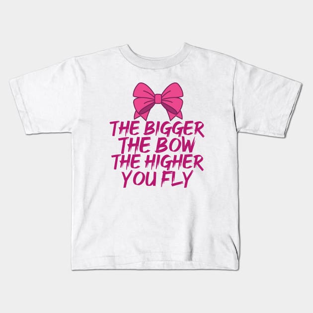 Funny Cheerleading Flyer Kids T-Shirt by epiclovedesigns